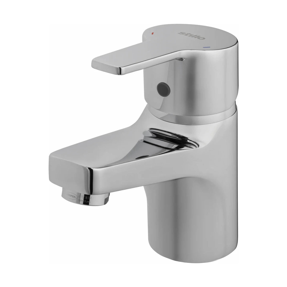 Grifo de lavabo bajo Stillo Capri-N cromo con aireador