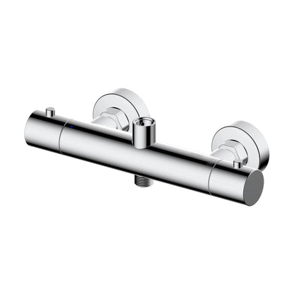 Columna de grifería para ducha termostático Stillo Hades cromo rociador mural 2 vías Ø250mm maneral de 3 funciones