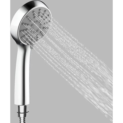 Columna de grifería para ducha monomando Stillo Hera negro rociador mural 2 vías Ø248mm maneral de 3 funciones