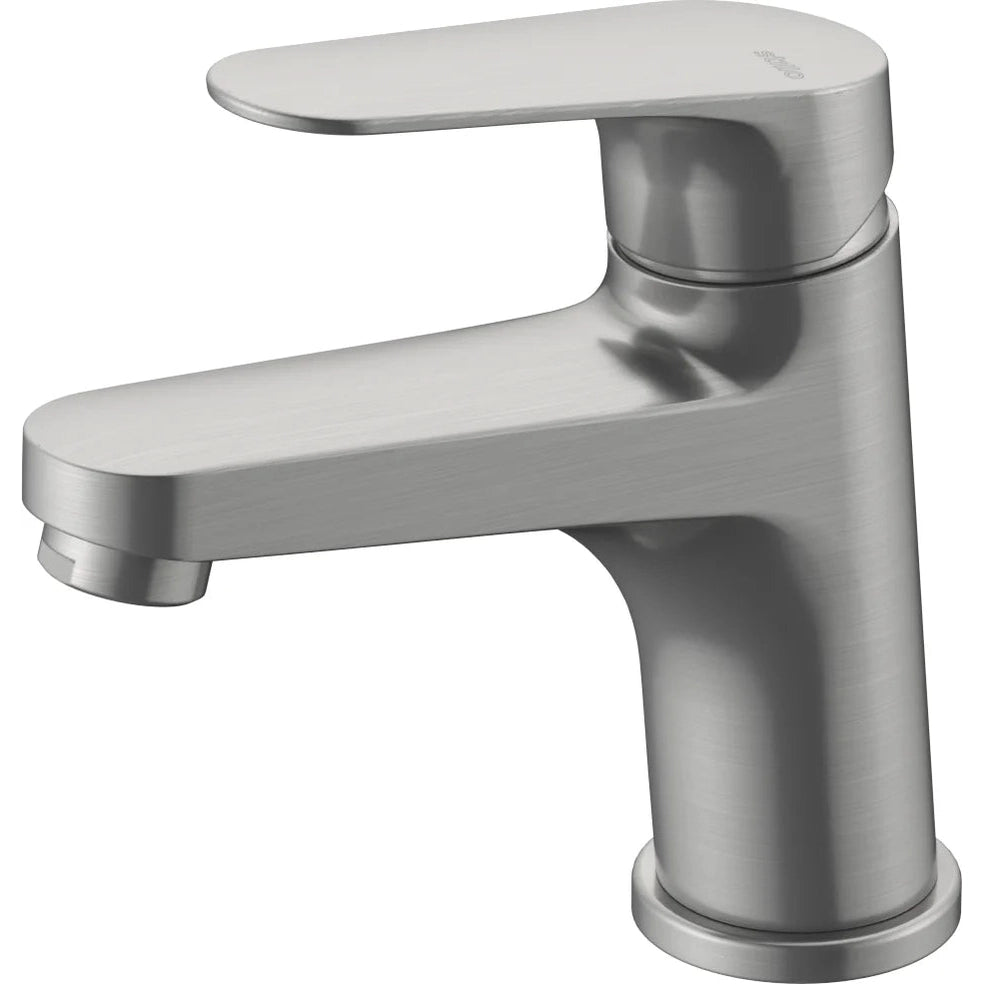 Grifo de lavabo bajo Stillo Zeus Cold Open apariencia acero inoxidable con aireador