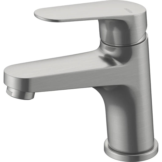 Grifo de lavabo bajo Stillo Zeus Cold Open apariencia acero inoxidable con aireador