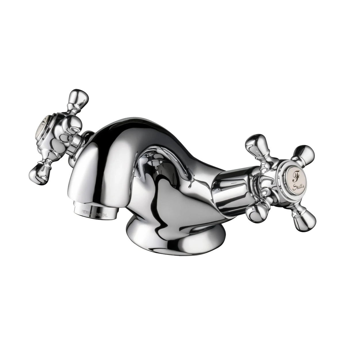 Grifo de lavabo medio Stillo Rodas bimando volante cromo con aireador