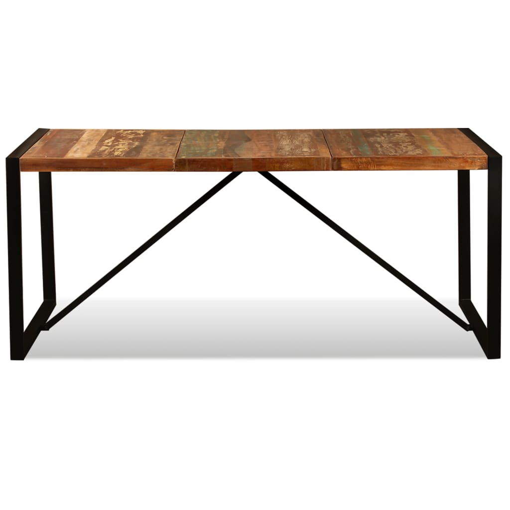 Mesa De Comedor De Madera Maciza Reciclada