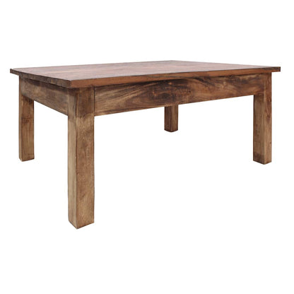 Mesa De Centro Madera Maciza De Caoba 96X73X45 Cm