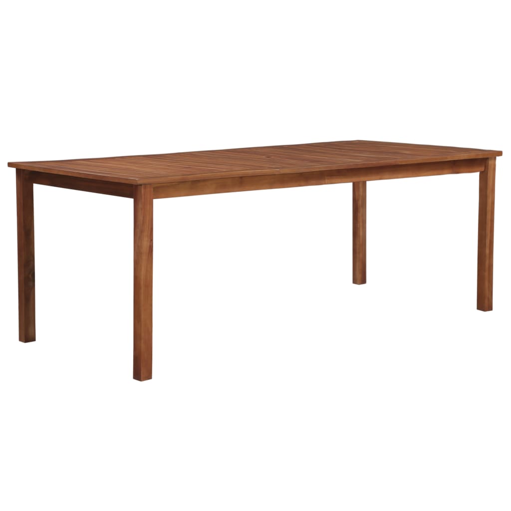Mesa De Jardín Madera Maciza De Acacia