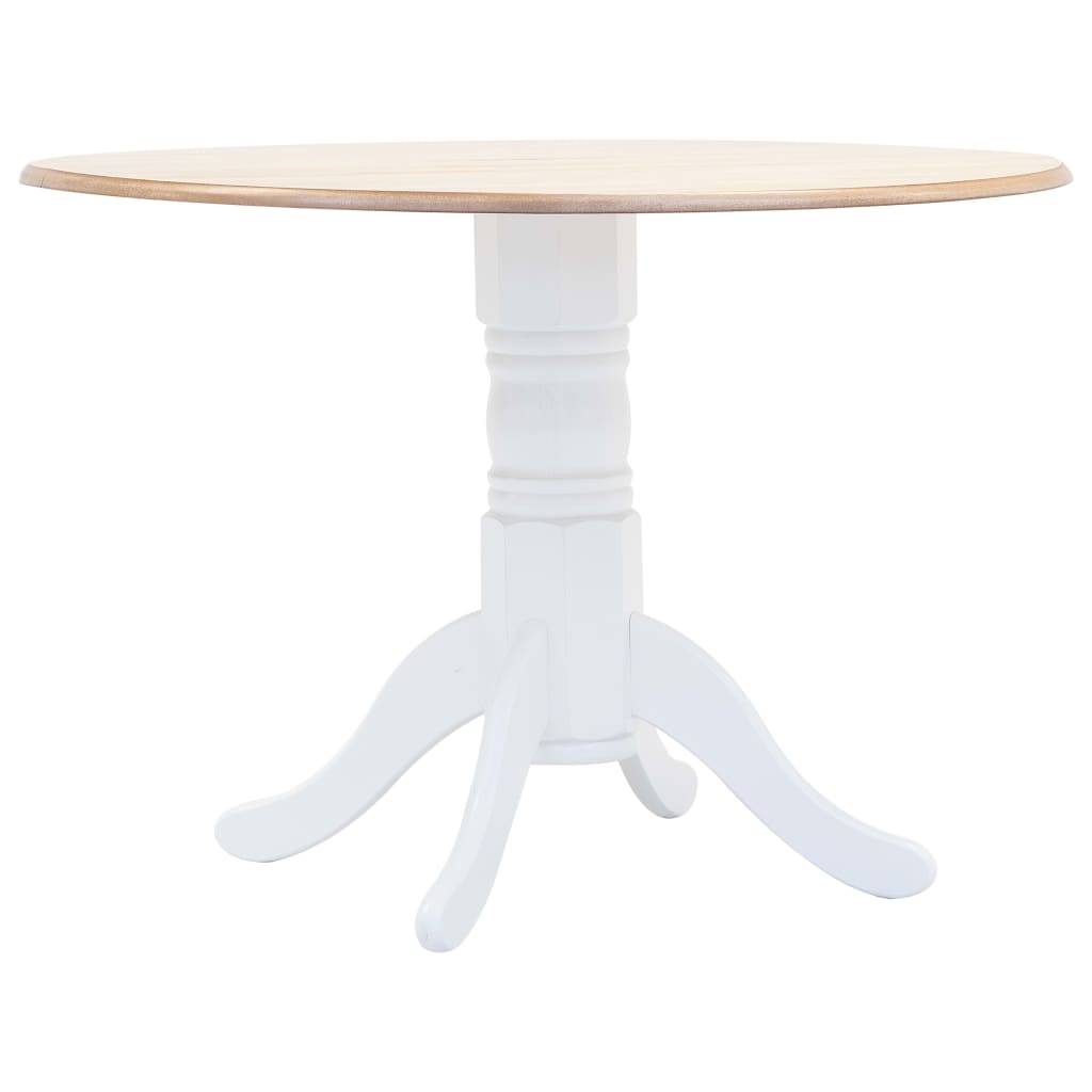 Mesa De Comedor Madera Maciza De Caucho 106 Cm