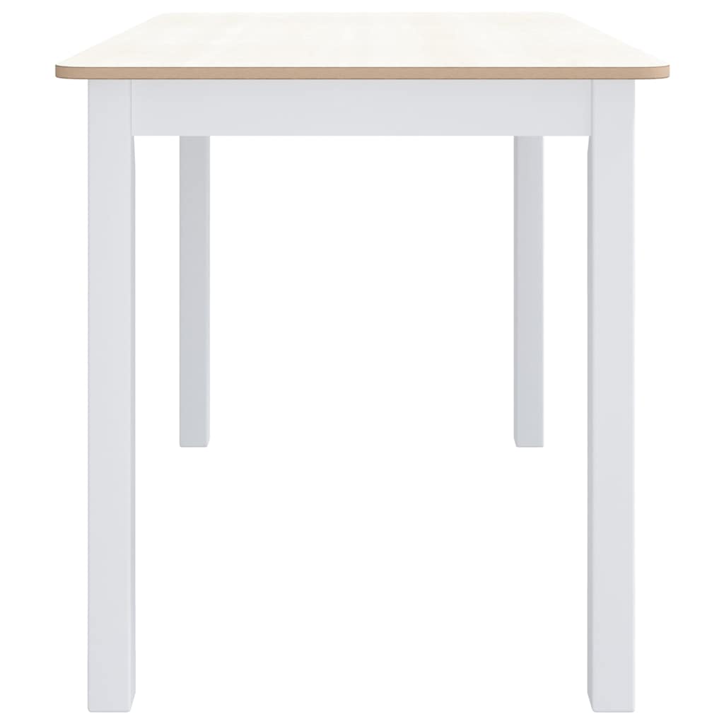 Mesa De Comedor Madera De Caucho 114X71X75 Cm