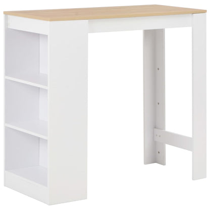 Mesa Alta De Cocina Con Estantería Color 110X50X103 Cm