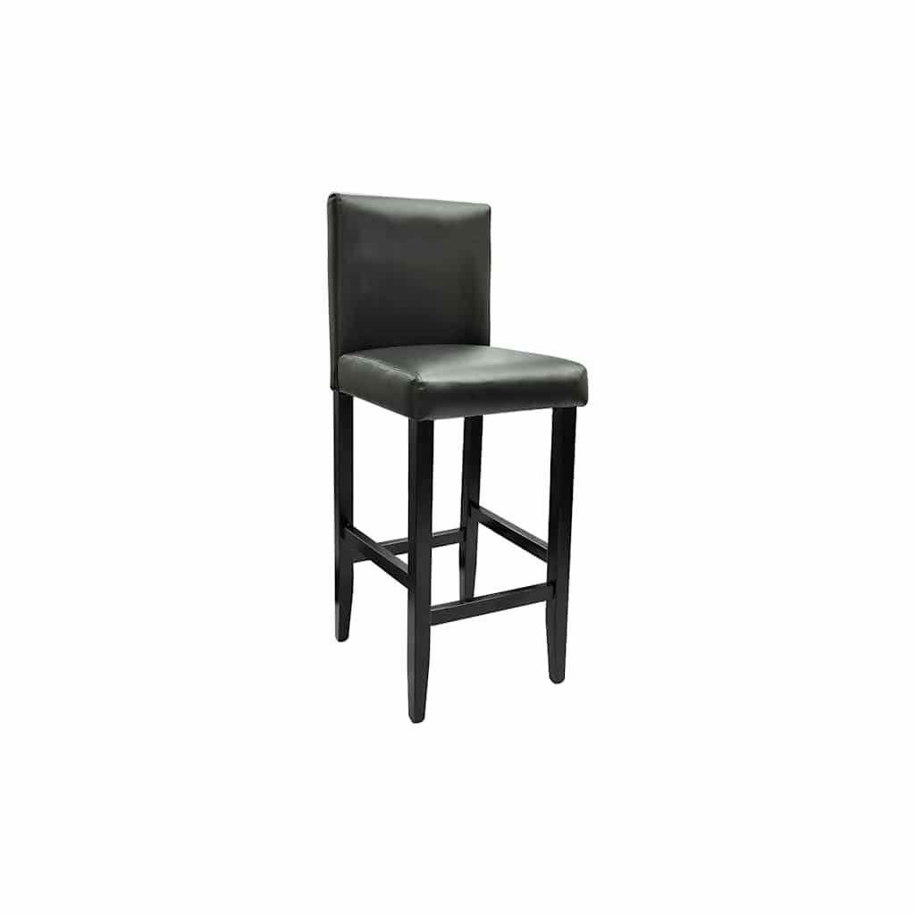 Mesa Alta De Cocina Con 4 Sillas De Barra Negras