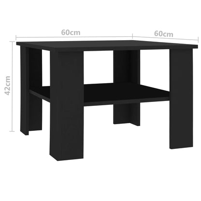 Mesa De Centro Madera Contrachapada 60X60X42 Cm