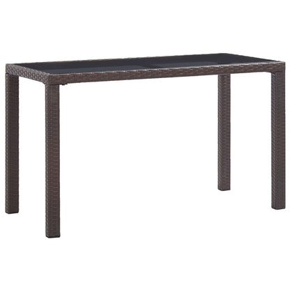 Mesa De Jardín De Ratán Sintético