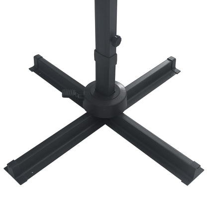 Sombrilla Voladiza Luces Led Poste Aluminio 4X3 M