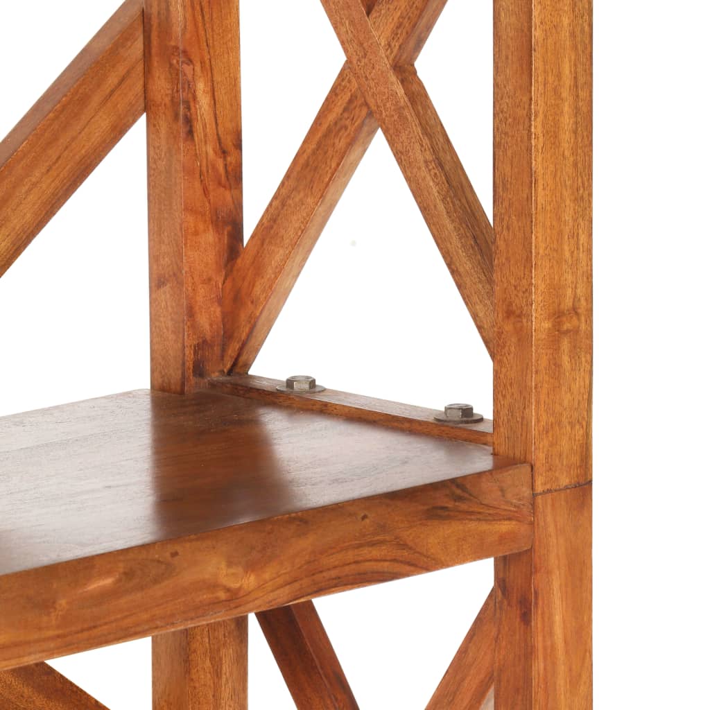 Estantería De Madera Maciza De Acacia Acabado Miel 60X30X