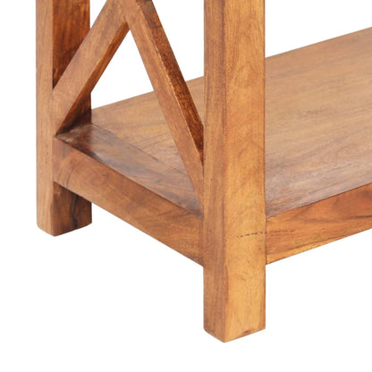 Estantería De Madera Maciza De Acacia Acabado Miel 60X30X