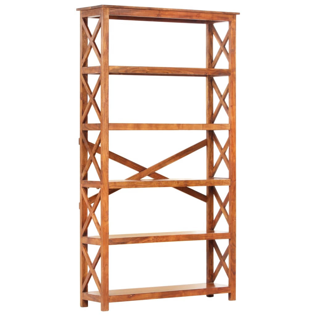Estantería De Madera Maciza De Acacia Acabado Miel 60X30X