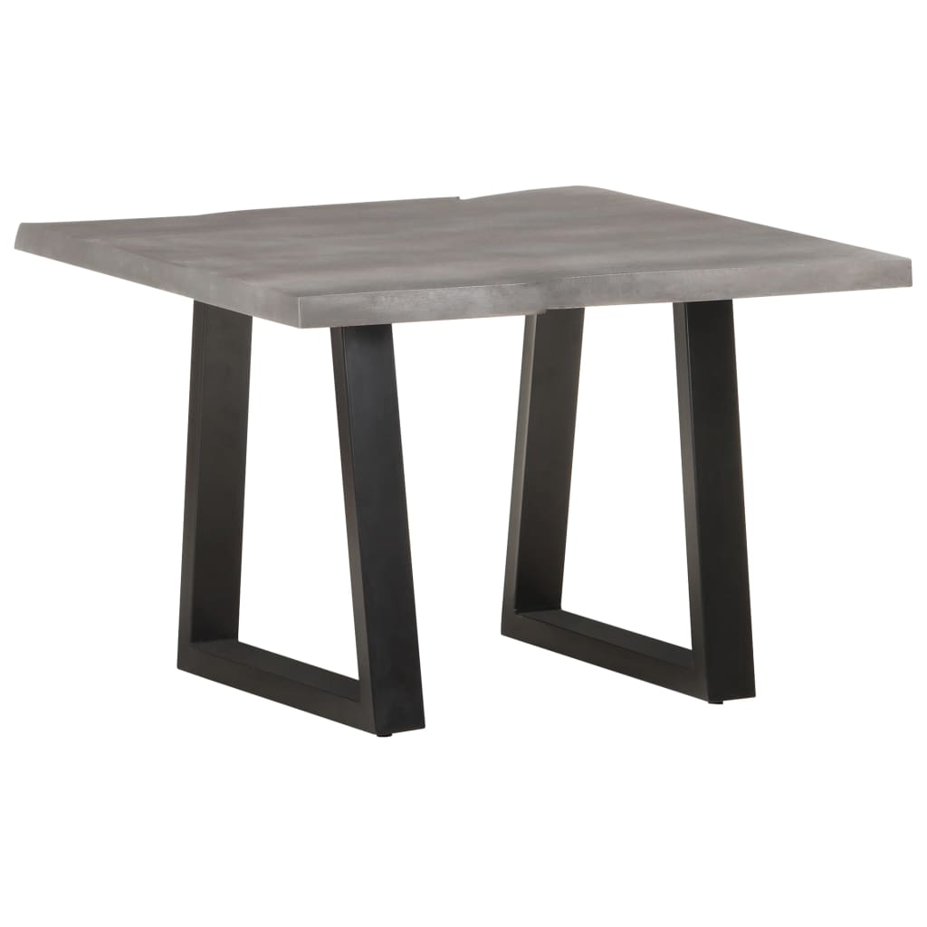 Mesa De Centro Borde Natural Madera Maciza Acacia