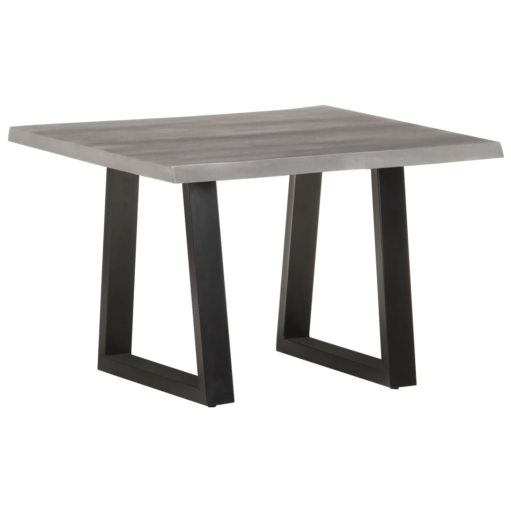 Mesa De Centro Borde Natural Madera Maciza Acacia
