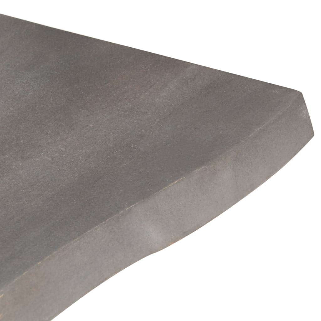 Mesa De Centro Borde Natural Madera Maciza Acacia