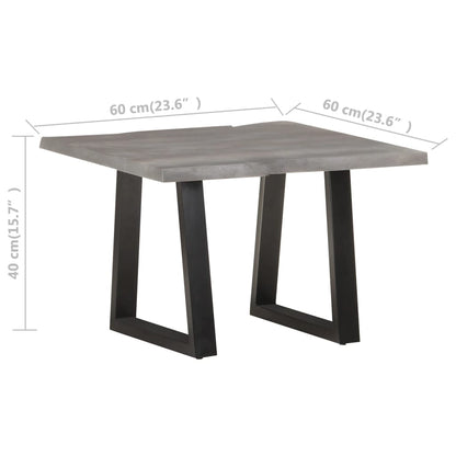 Mesa De Centro Borde Natural Madera Maciza Acacia