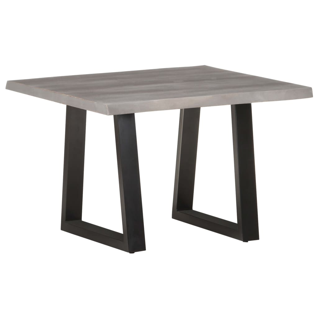 Mesa De Centro Borde Natural Madera Maciza Acacia