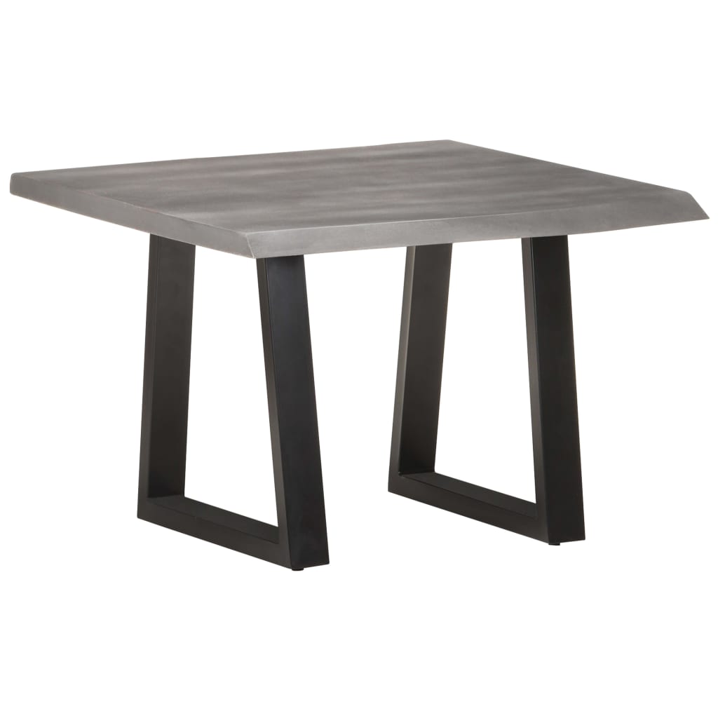 Mesa De Centro Borde Natural Madera Maciza Acacia