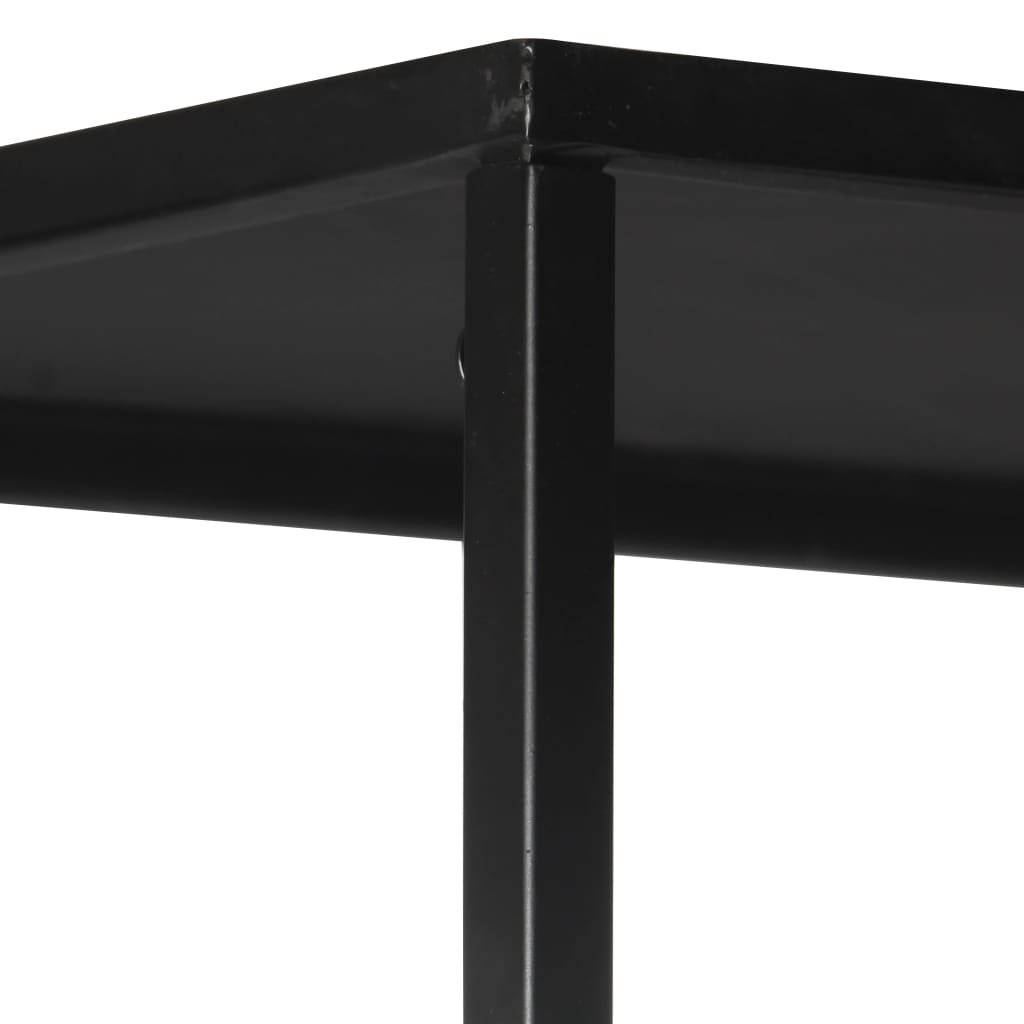 Estantería De Madera De Mango Rugosa Y Hierro 60X35X180 Cm