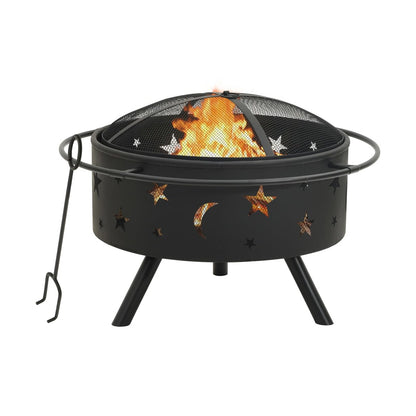 Brasero Con Atizador Acero Xxl 76 Cm