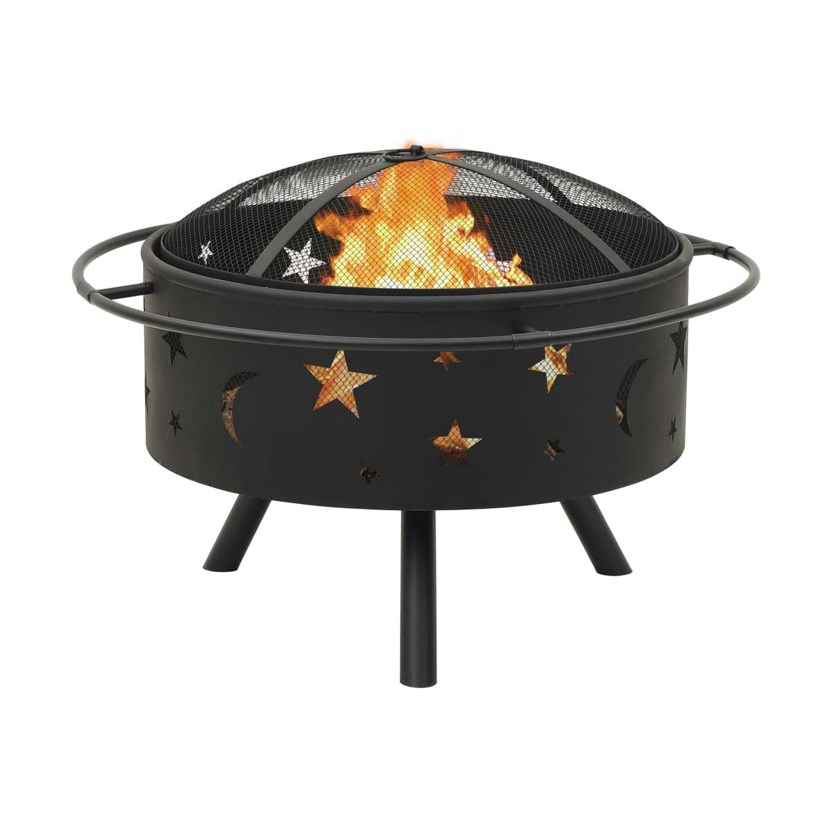 Brasero Con Atizador Acero Xxl 76 Cm