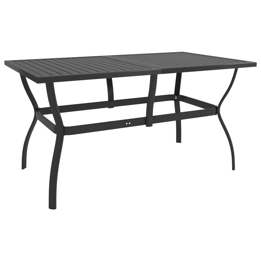 Mesa De Jardín De Acero 81,5X81,5X72 Cm