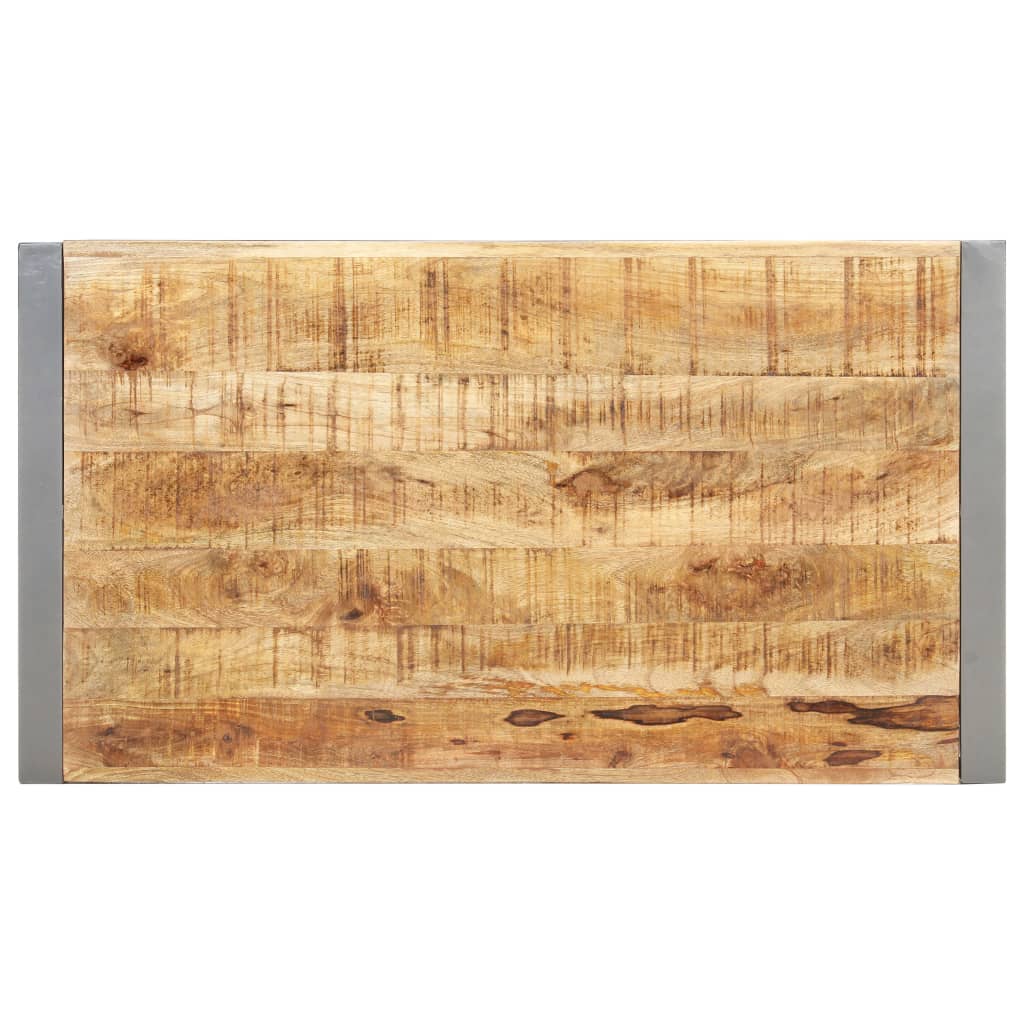 Mesa De Centro Madera De Mango Rugosa 110X60X40 Cm