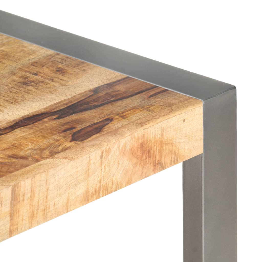 Mesa De Centro Madera De Mango Rugosa 110X60X40 Cm