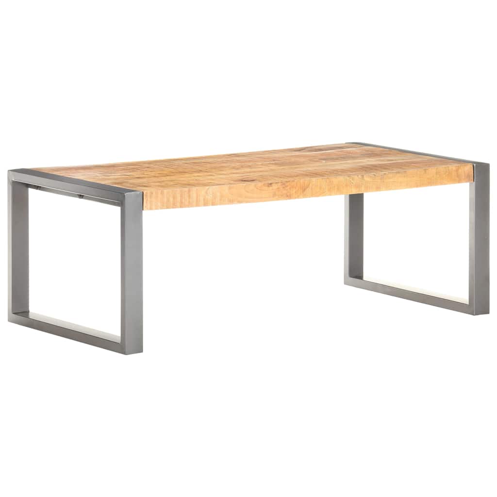 Mesa De Centro Madera De Mango Rugosa 110X60X40 Cm