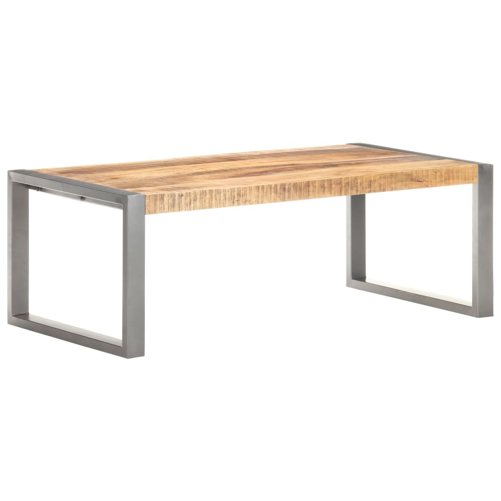 Mesa De Centro Madera De Mango Rugosa 110X60X40 Cm
