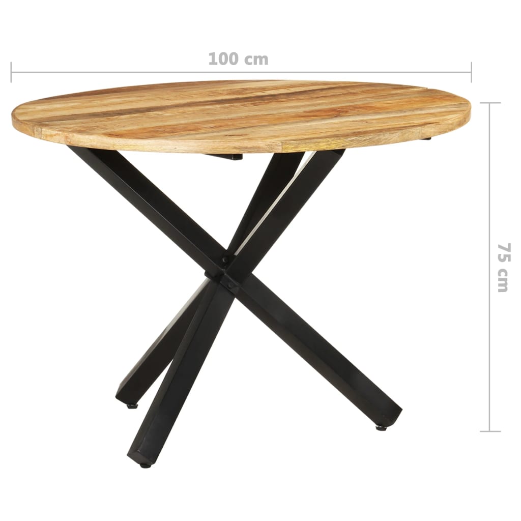 Mesa De Comedor Redonda 100X100X75 Cm