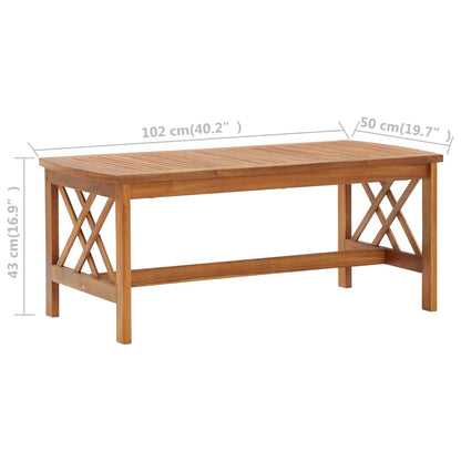 De Madera Maciza De Acacia 102X50X43 Cm