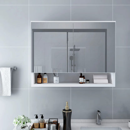 Armario De Baño Con Espejo 80X15X60 Cm