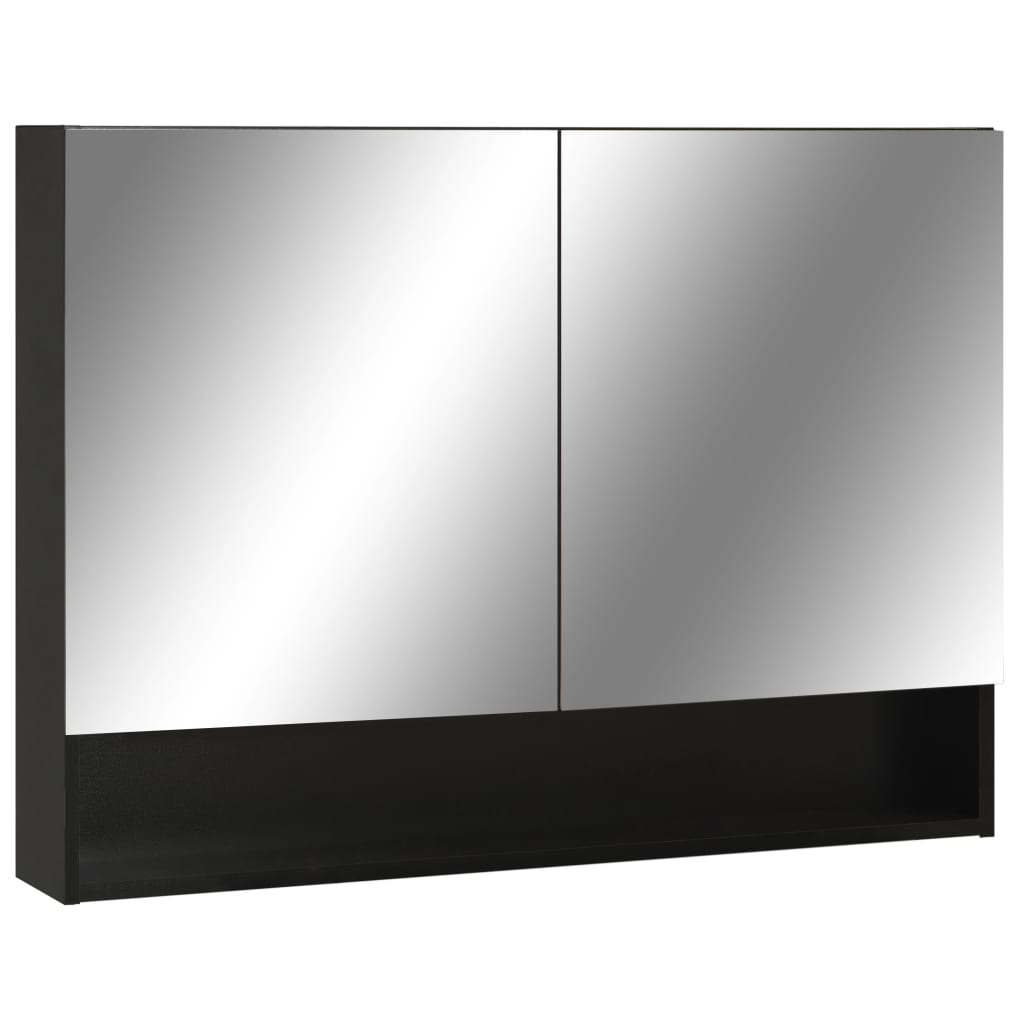 Armario De Baño Con Espejo 80X15X60 Cm
