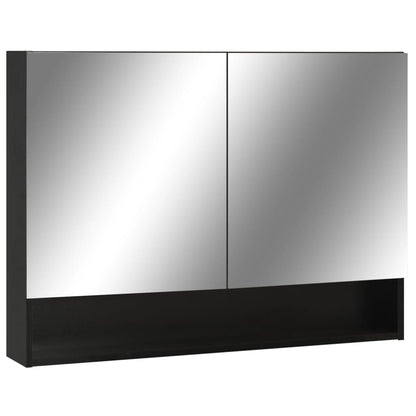 Armario De Baño Con Espejo 80X15X60 Cm