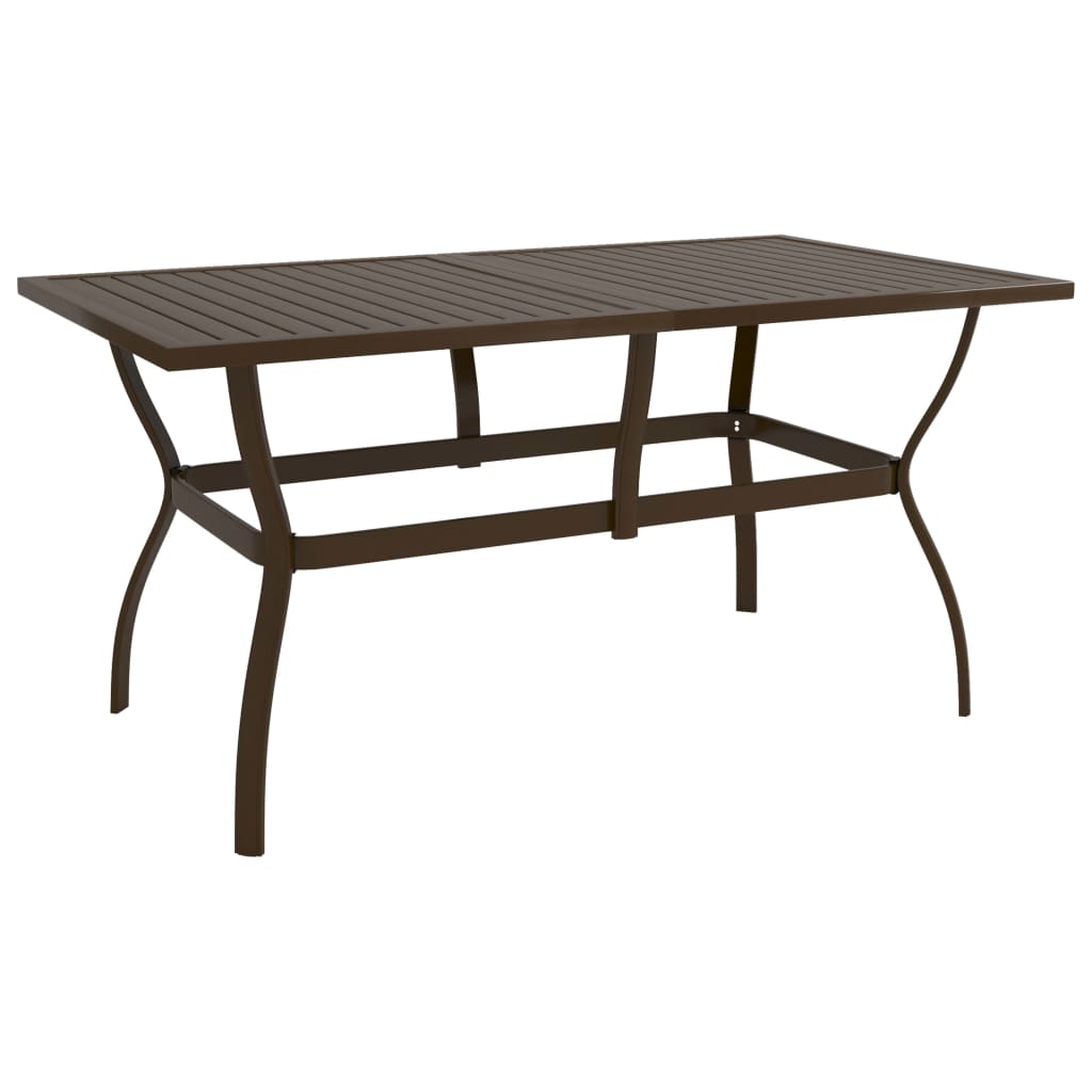 Mesa De Jardín De Acero 81,5X81,5X72 Cm
