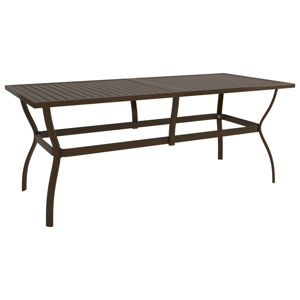 Mesa De Jardín De Acero 81,5X81,5X72 Cm