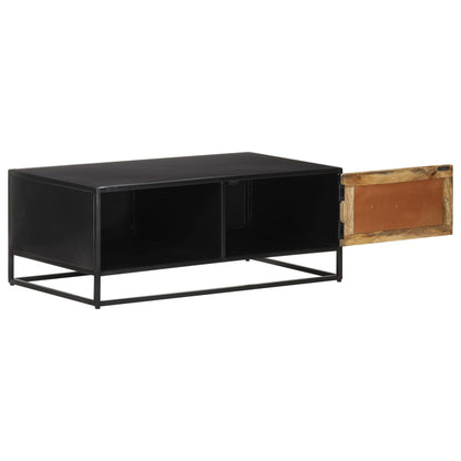 Mesa De Centro Madera De Mango Rugosa 90X50X35 Cm