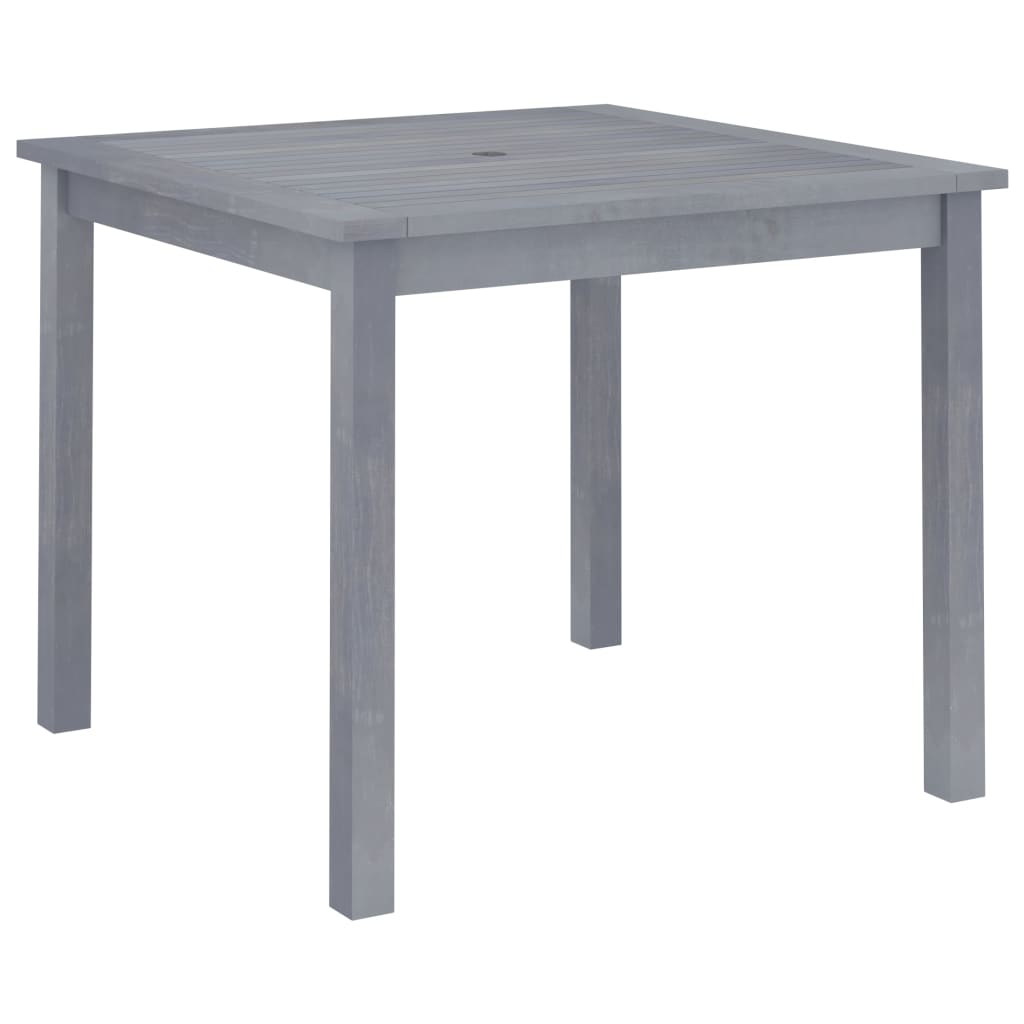 Mesa De Comedor De Jardín Madera Maciza De Acacia