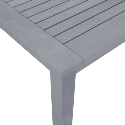 Mesa De Comedor De Jardín Madera Maciza De Acacia