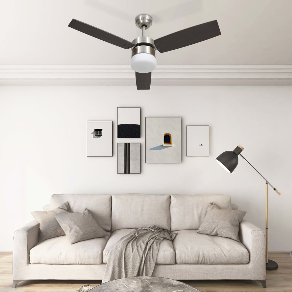 Ventilador De Techo Con Luz Con Mando 108 Cm