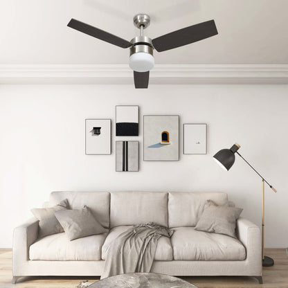 Ventilador De Techo Con Luz Con Mando 108 Cm