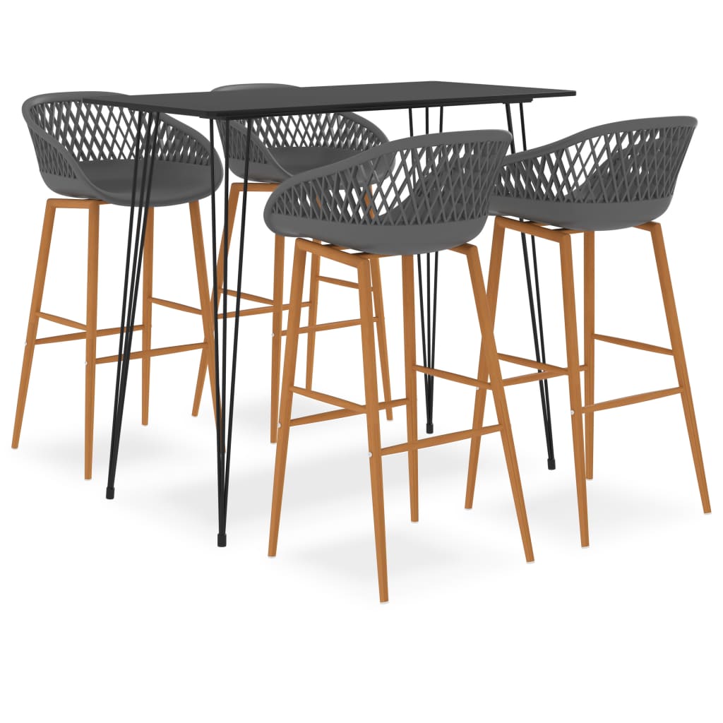 Mesa Alta Y Taburetes De Bar 5 Piezas