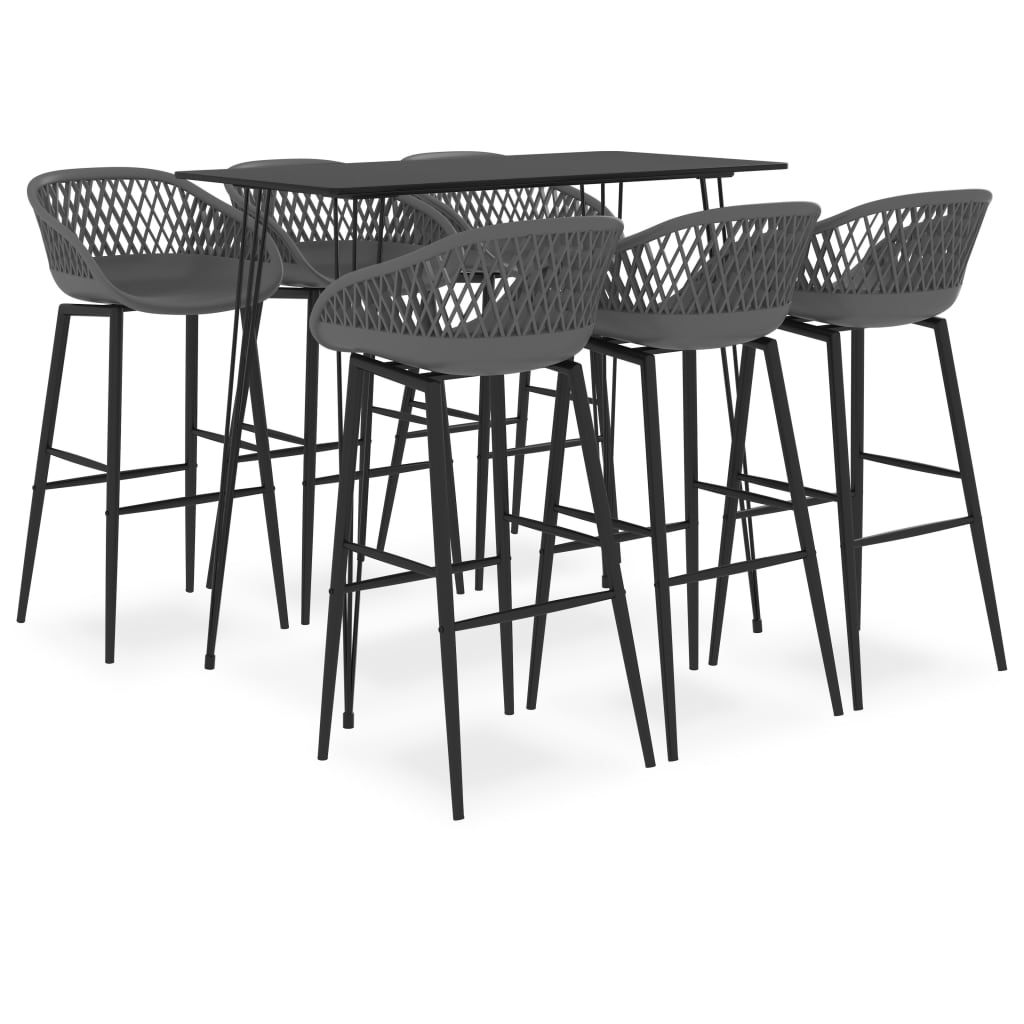 Mesa Alta Y Taburetes De Bar 7 Piezas