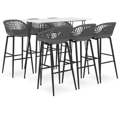 Mesa Alta Y Taburetes De Bar 7 Piezas