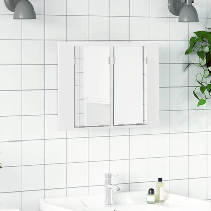 Armario Espejo De Baño Led Acrílico 60X12X45 Cm