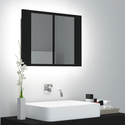 Armario Espejo De Baño Led Acrílico 60X12X45 Cm